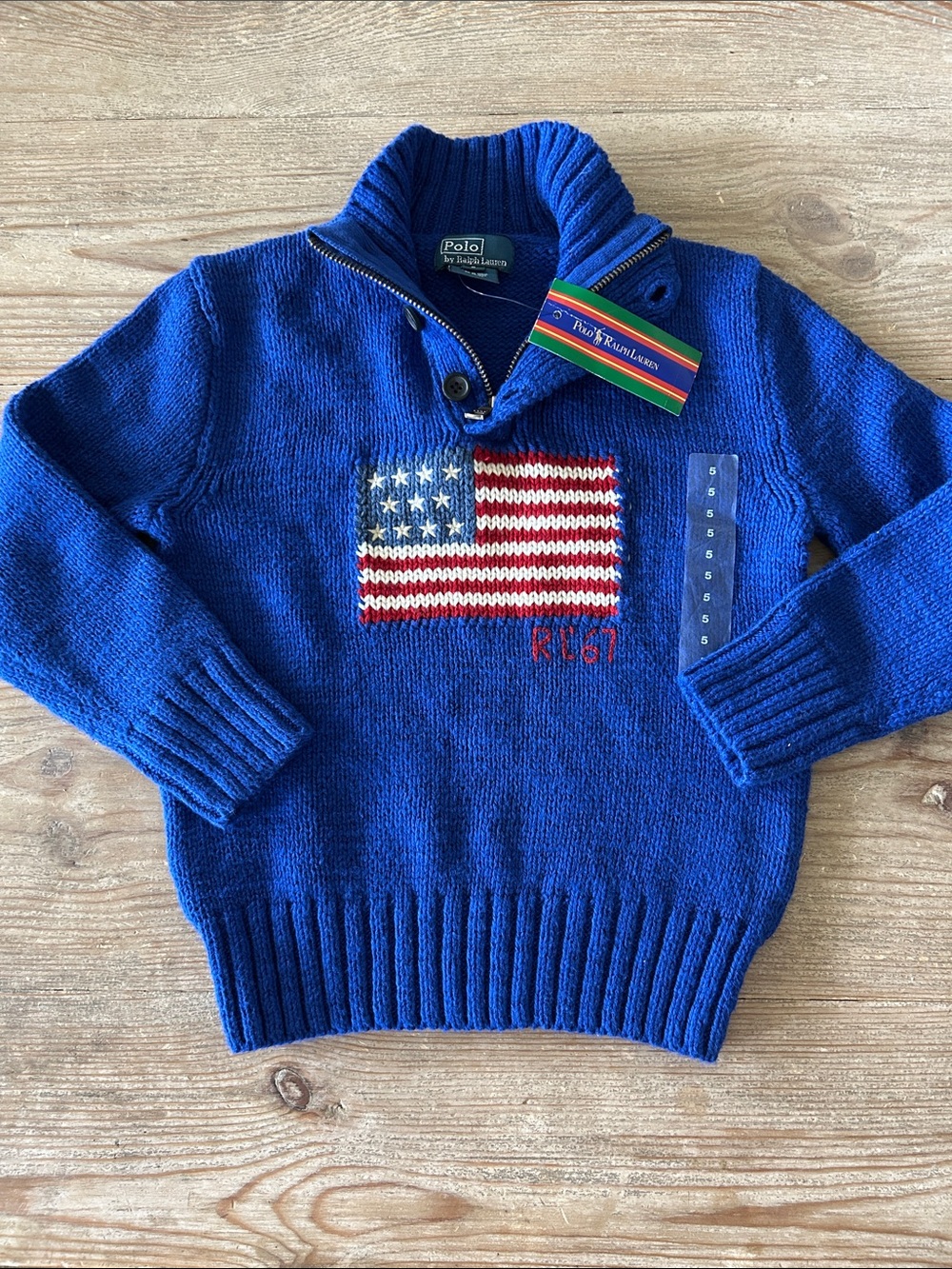 Polo Ralph Lauren Flag Sweater NWT